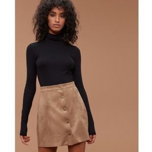 Aritzia suade skirt